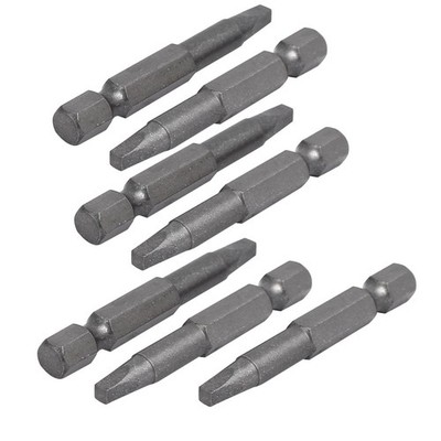7pcs 1/4-inch Hex Shank 3mm Square Head Magnetic S2 Steel screwdriver Bits
