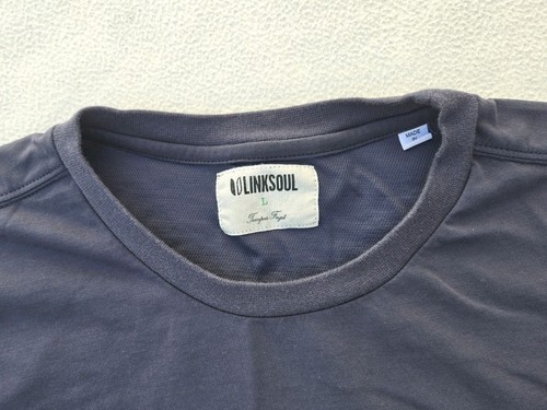 Linksoul Herren Größe Large Golf Rincon Langarm Rundhalsausschnitt Shirt blau - Bild 4 von 9