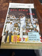 Joel Garner Benefit Brochure 1986 - Signed