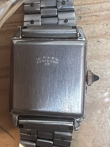 Vintage Supre 17 Jewels Gold Silver Tone Manual Wind Ladies Tank Stainless Watch - Picture 8 of 10