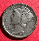 1925D US Mercury SILVER Dime "Denver" Mint! Choice FINE! Lower Mintage! Coin!