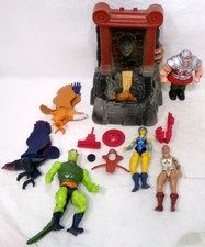 Vintage Mattel MOTU 6 Restoration Figure & Slime Pit Part Accessory Lot Ram Man