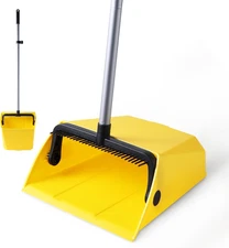Yocada Commercial Dustpan with Comb Outdoor Indoor for Courtyard Garage Lobby Ma
