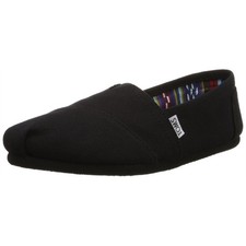 Women's Toms Classic Canvas Slip On Shoes, Black