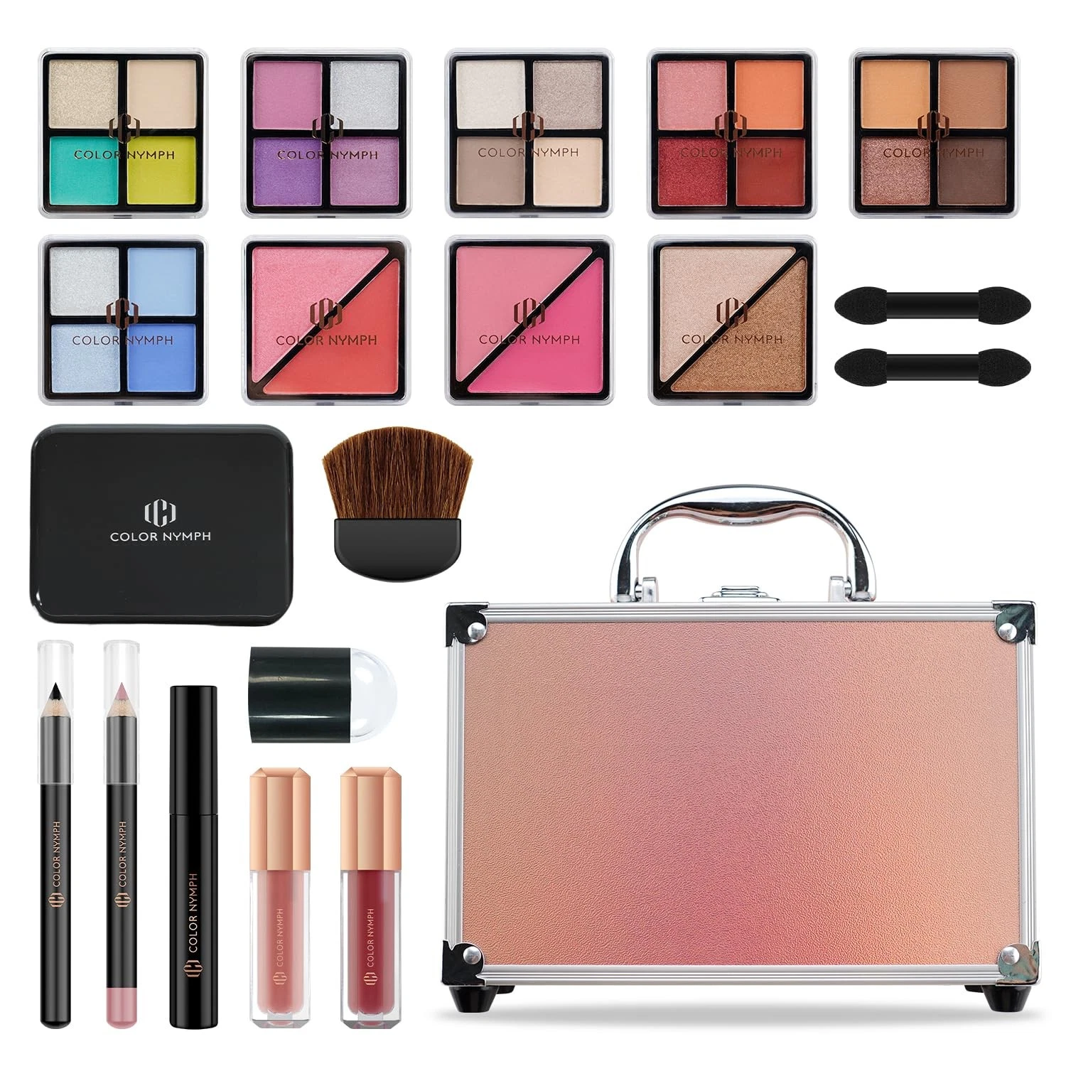 Beginner Makeup Kits For Teens With Train Case Included Full Makeup Kit Eyesh...