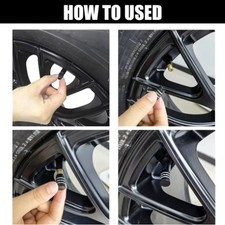 4x Aluminium Car Tyre Valve Caps Dust Covers Waterproof Air Stem Caps Universal
