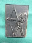 VTG Native American Indian Letterpress Printers Type Block