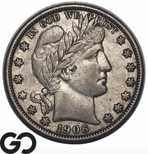 1906-D Barber Half Dollar — photo from the most recent tracked eBay sale