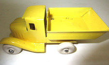 Wyandotte Yellow Dump Truck in Pressed Steel, White Rubber Tires