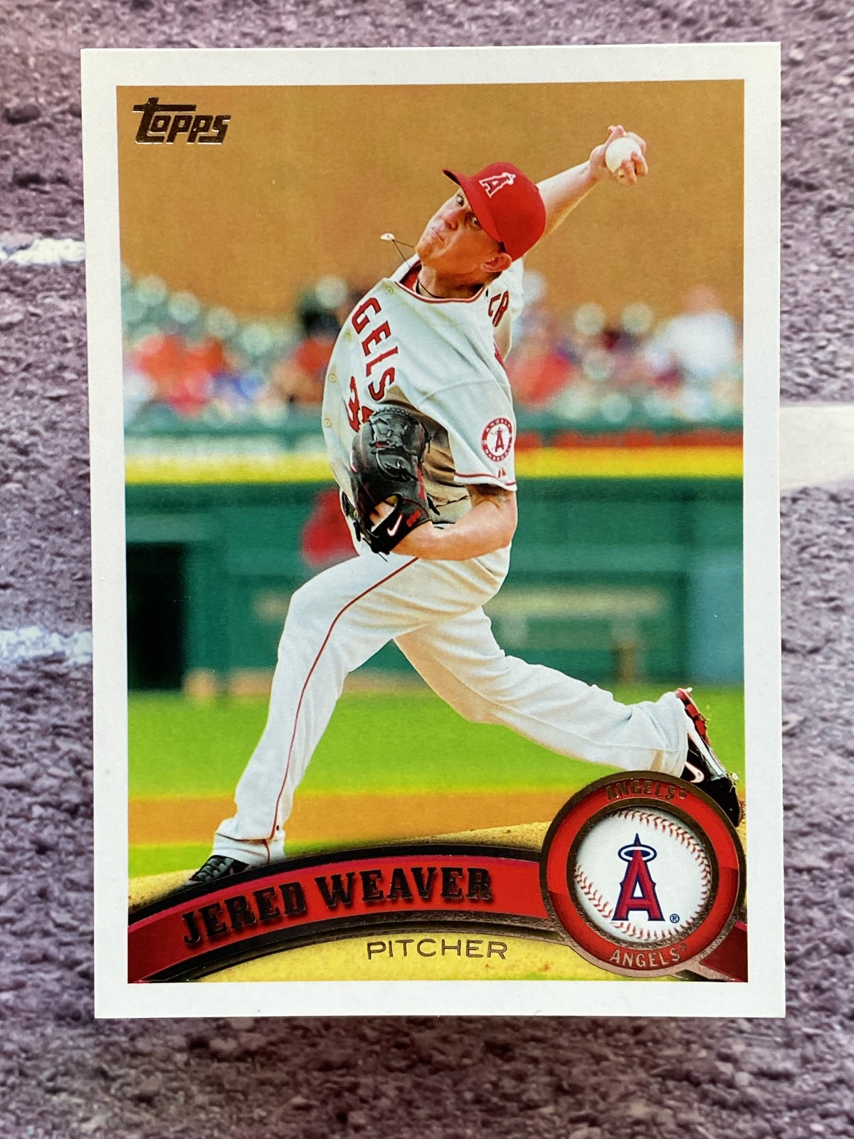 Jered Weaver 2011 Topps #75 Los Angeles Angels