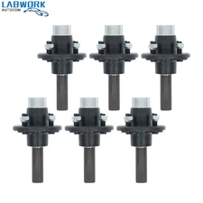 6 × Pre-Assembled Trailer Axle Kit w/4 on 4" Bolt Idler 1" Hub Round BT8 Spindle