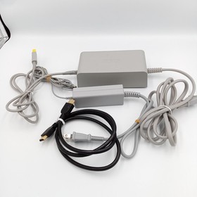 Nintendo Wii U Console With Cables & 2 Games 32GB Black Japanese NTSC-J Tested