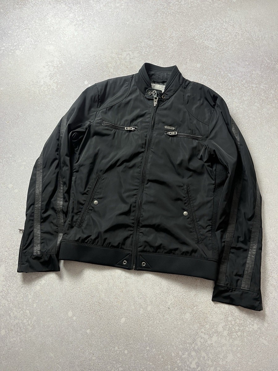 Vintage Diesel Avantgarde Y2k Black Faded Striped Jacket