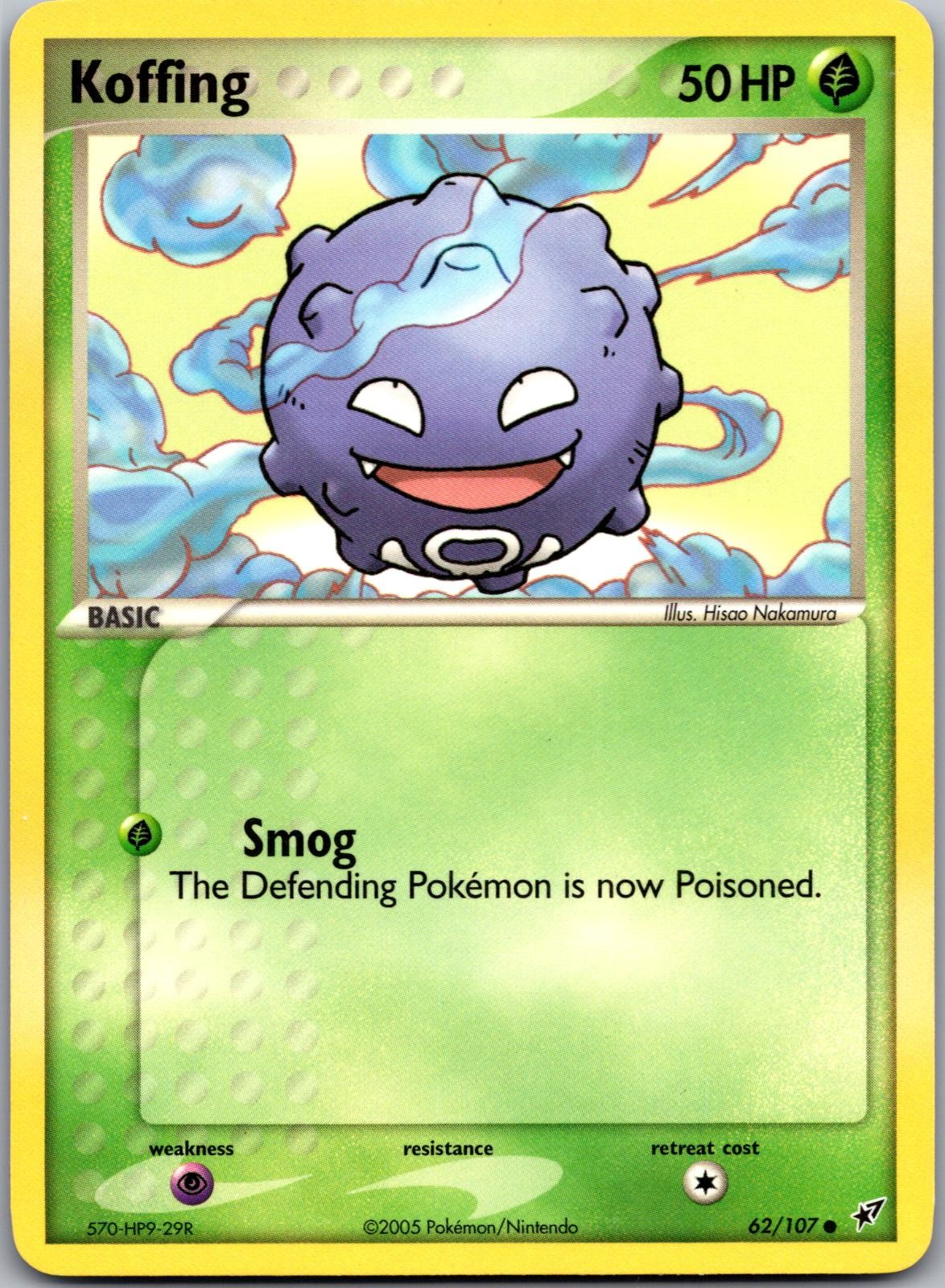 KOFFING 62/107 2005 DEOXYS COMMON POKEMON HISAO NAKAMURA