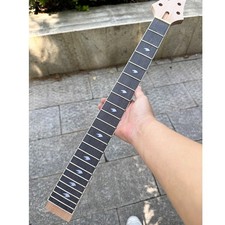 24.75" electric guitar neck, 22 frets, mahogany, tech wood fingerboard, bird inl