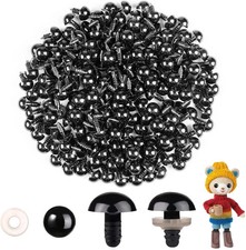 MUCUNNIA 400pcs 16mm Safety Eyes for Amigurumi with Washers Plastic