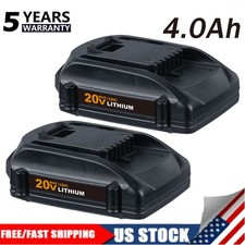 2X 4.0AH For WORX WA3525 WA3578 20V Max Lithium Power Tool Battery WA3520 WA3575