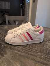 Adidas Superstar "White Bliss Pink" Youth Size 5