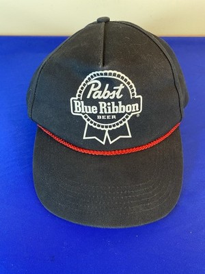 Pabst Blue Ribbon PBR Snapback Hat Trucker Cap Outdoor Cap Black Red