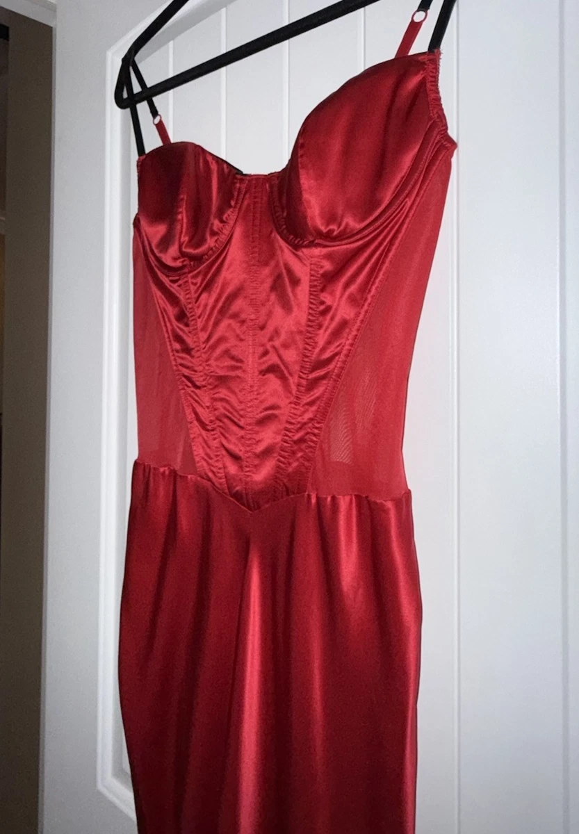 green emerald velvet dress Victoria's Secret Icon Satin Midi Slip, Silk Nightgown, VS Logo, Women's  Lingerie, Pink (XS) at Amazon Women's Clothing store