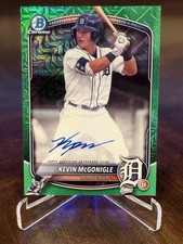 2025 Bowman Chrome Mega Box Kevin McGonigle Green Refractor Auto /99 #BMA-KM
