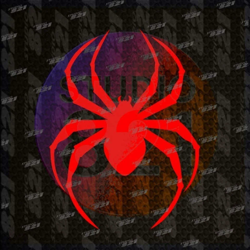 Calcomanía BLACK WIDOW SPIDER calcomanía de vinilo para ventana de automóvil pegatina portátil Foto 4 de 4