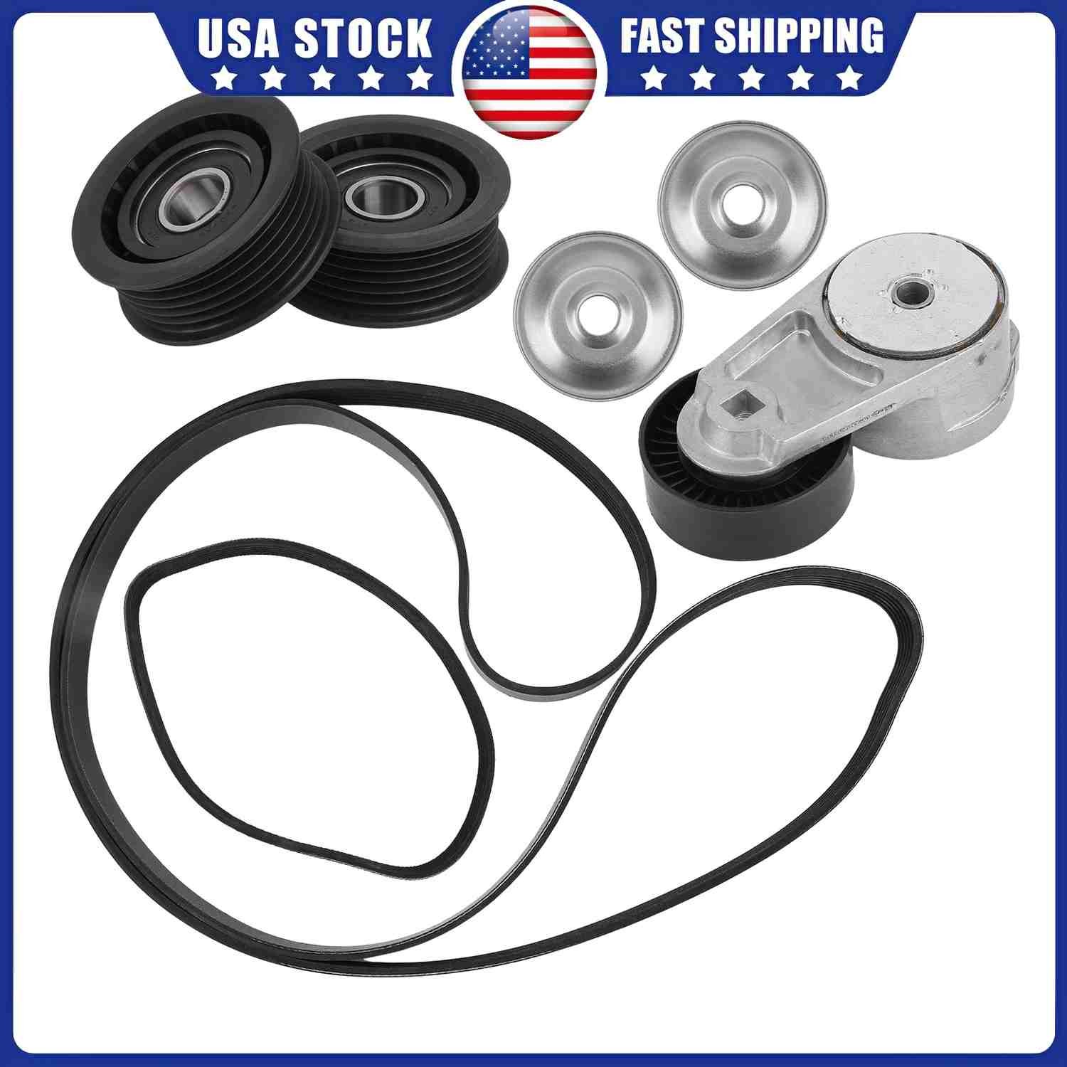 286570 278940 Belt Tensioner Idler Pulley Kit For Maserati Ghibli 3.0L V6 2017-