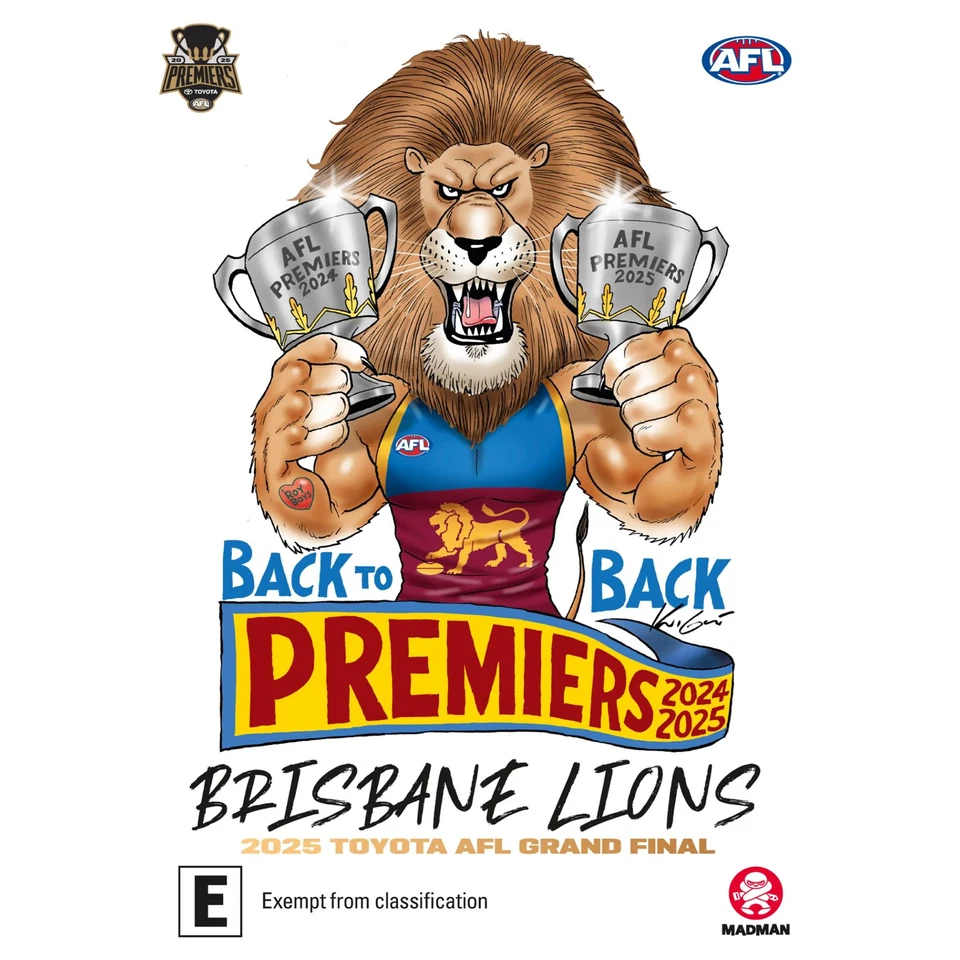 AFL Premiers 2025 - Brisbane Lions Grand Final DVD - image 2 of 2