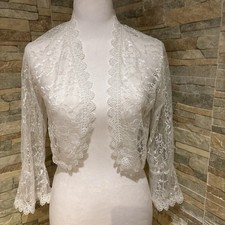 Bolero Lace Jacket Wedding Appliques Long Sleeves Bride Top Accessories Topper