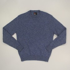 Robert Bruce Men's Wool Blend Crewneck Pullover Sweater Size Large Blue VTG USA