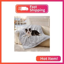 Luciphia Calming Waterproof Dog Blanket, Reversible Faux Fur Pet Blanket
