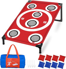 Cornhole Board Set Corn Hole Games for Adults and Kids Beach Lawn