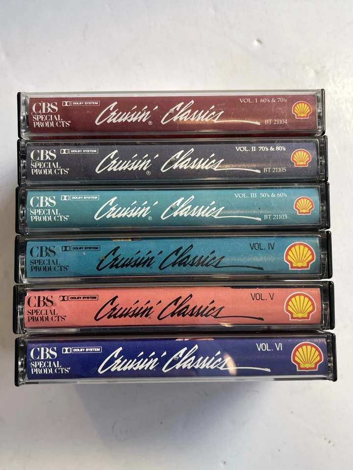 Vintage Shell Cruisin' Classics Compilation Cassette Tapes Vol 1-6, 50’s To 80’s - Image 2 of 4