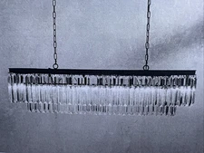 Arhaus Andreas Linear Chandelier in Bronze - New in Packaging $2999 in Store