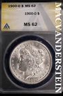 1900-O Morgan Dollar-ANACS MS 62 Brilliant Uncirculated #SLM530