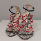 Nine West Monochrome Snake Strappy Heel 10W — photo 2