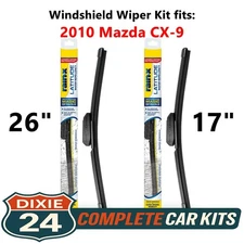 Rain-X Latitude 2-n-1 Windshield Wiper Kit fits: 2010 Mazda CX-9 (26" & 17")