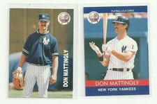 1991 Playball Don Mattingly 2 Promo Card Lot