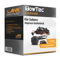 für Impreza Stufenheck 92-00 Towtec Elektrosatz 13Polig Fahrzeugspezifisch Esatz
