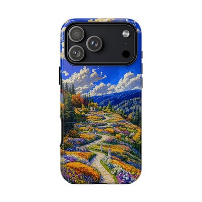 For iPhone / Galaxy / Pixel | Phone Ink Case - Hillside Gardens Wildflower Klimt