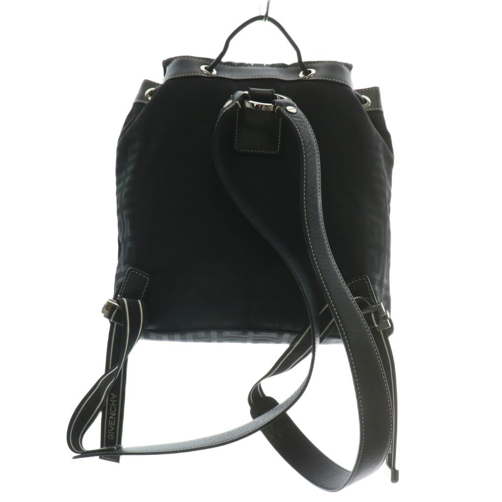 Givenchy Mini Nylon Leather Backpack Black Used A… - image 2
