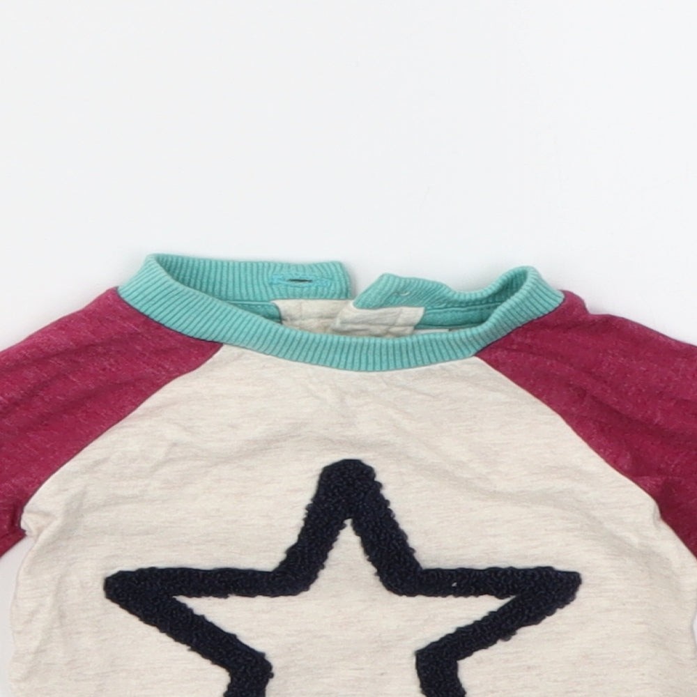 Girls UK Size 0-3 Months M&Co Multicoloured Basic T-Shirt image 3