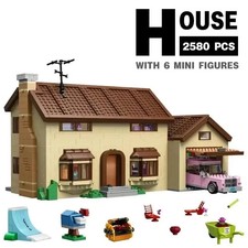 The Simpsons House 2523PCS Building Blocks Assembly Bricks with 6 Figures Boxed