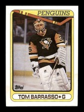  1990 Tom Barrasso 65 Penguins Topps 35 Hockey Sports Trading Card CC TC