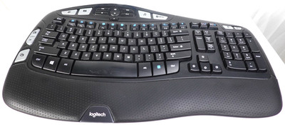 Logitech K350 Y-ROO53 Wireless Comfort Wave Ergonomic Keyboard Tested No Dongle