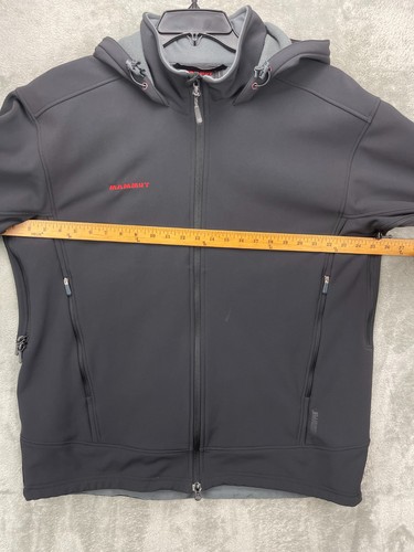Mammut Ultimate Men's INUIT Softshell Windstopper Hooded Jacket 2XL Black - Picture 4 of 11