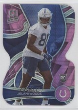 2022 Panini Spectra Rookies Neon Pink Prizm Die-Cut 8/20 Jelani Woods #187 1u6