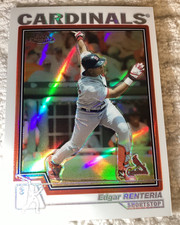 2004 Topps Chrome Refractor Edgar Renteria #389 Cardinals-Red Sox-Marlins