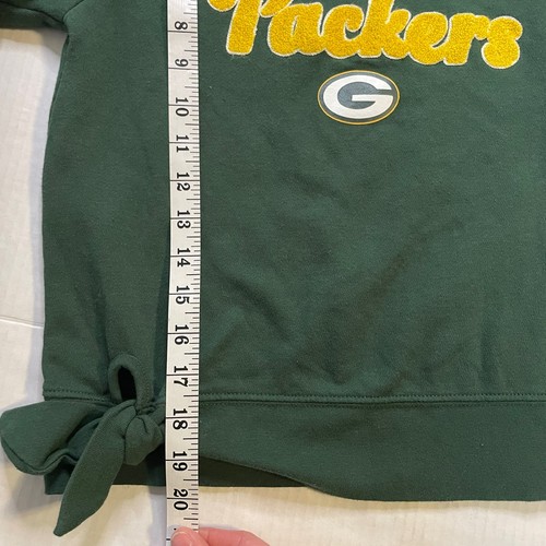 Green Bay Packers Girls Sz 10 - 12 NFL Apparel Crew Neck Sweatshirt - Picture 7 of 7