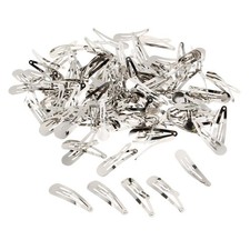100pcs Blank Hair Bow Clips Barrette Slide Craft Making